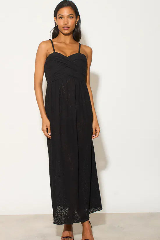Twist Front Floral Lace Dress