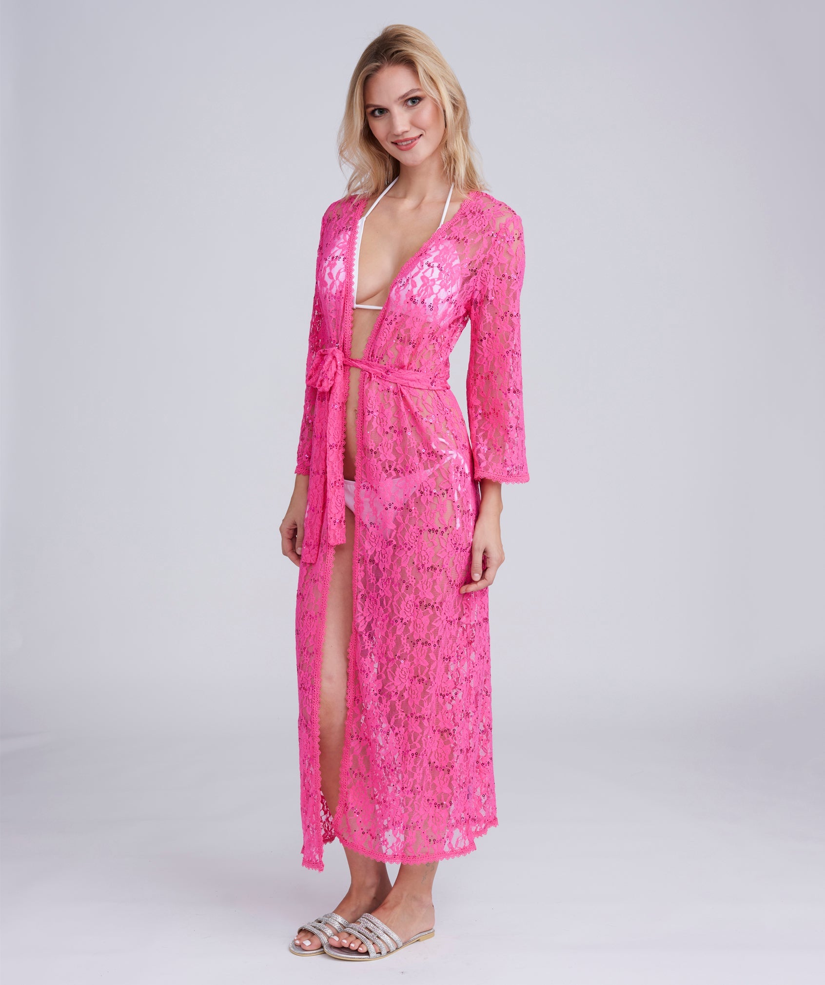 Belize Kimono Fuchsia